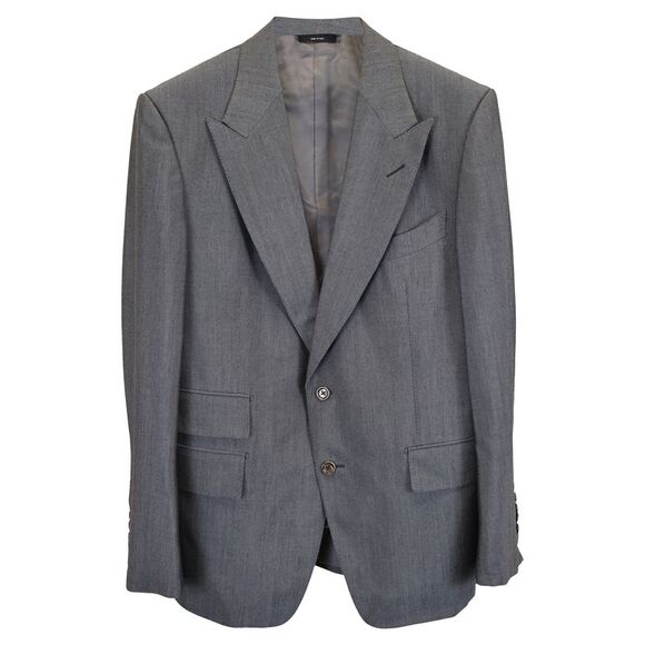 Tom Ford Shelton Suit Blazer in Grey Wool - Picture 1 of 7
